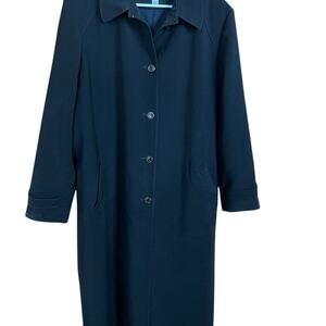 Talbots size 18 women’s long coat with removable liner, black